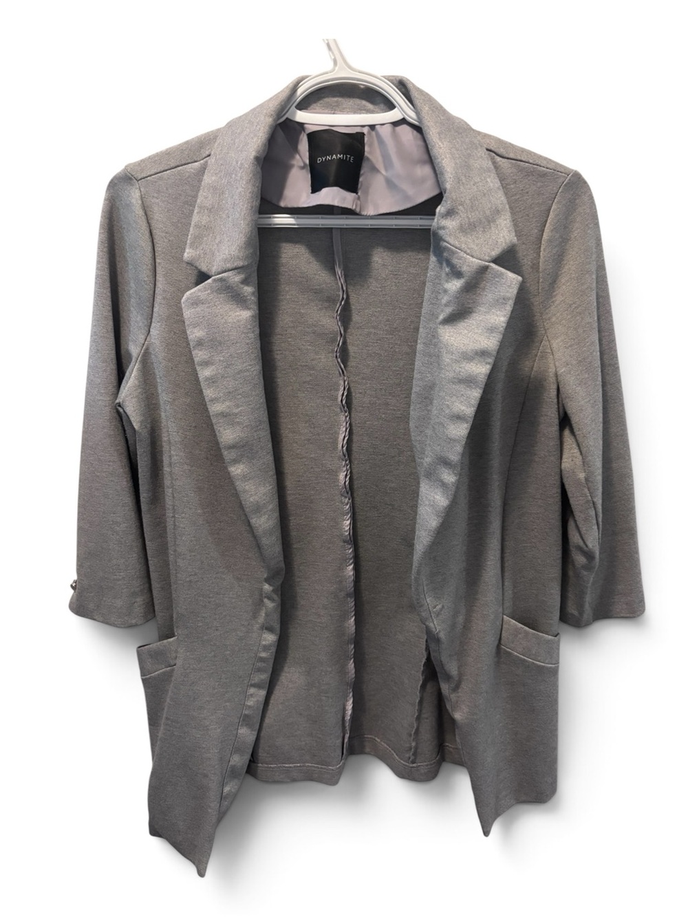 Dynamite 3/4 Sleeve Grey Blazet Size XS